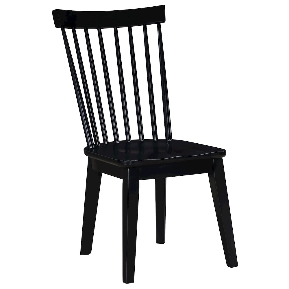 Vaughn Black Modern Shaker Side Chair