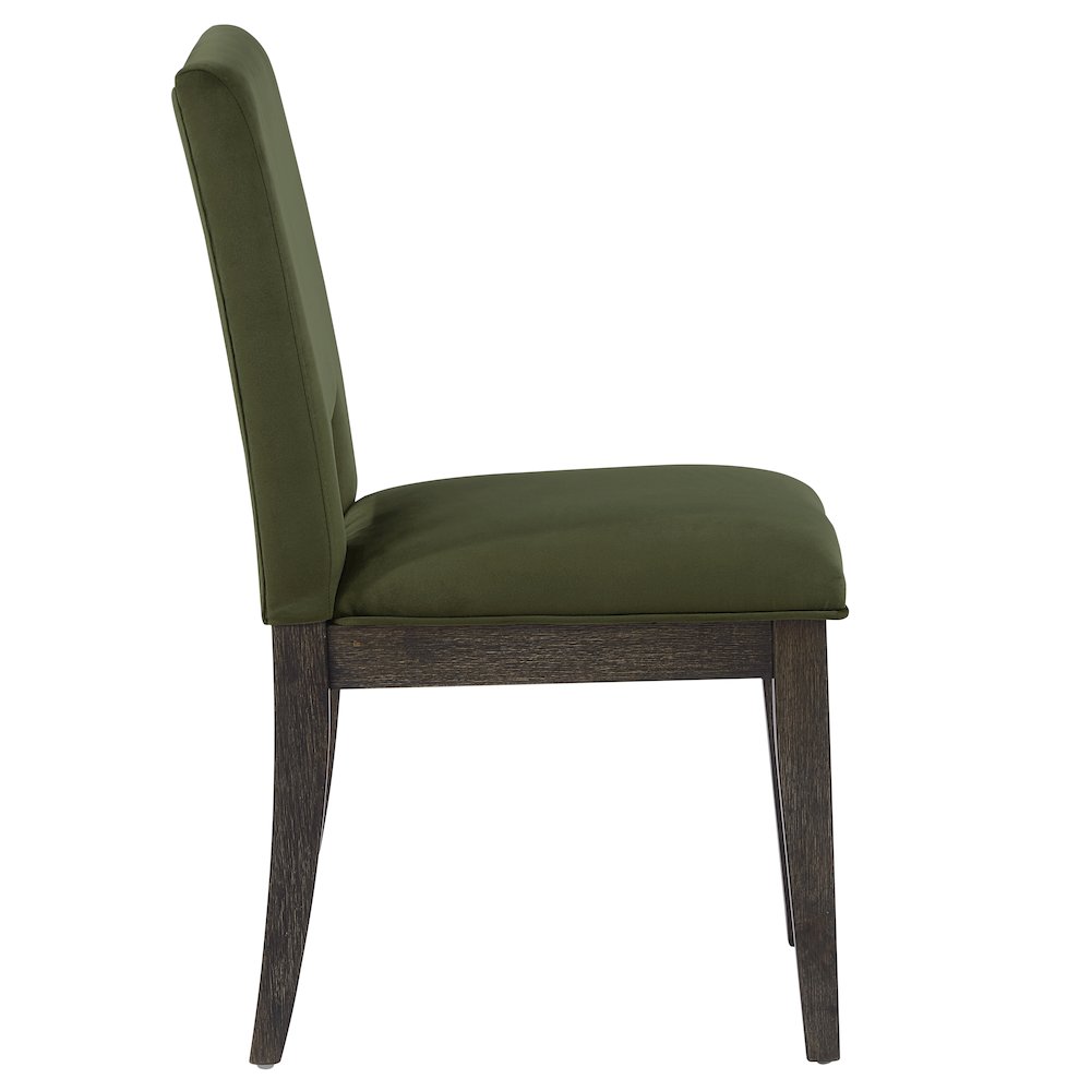 Evan Green Velvet Side Chair