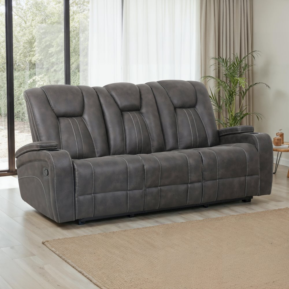 Marlow Charcoal 2PC Manual Reclining Set