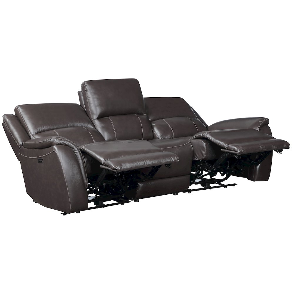Alexandria Power Leather Reclining Sofa