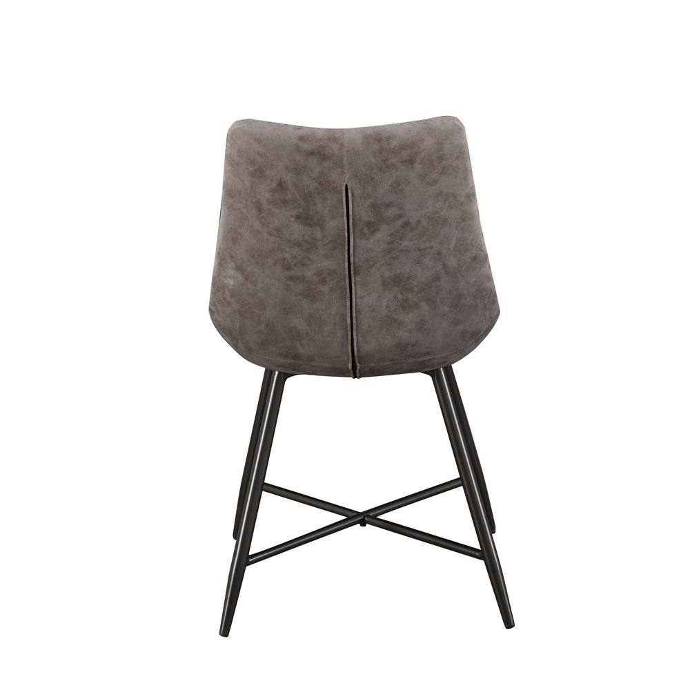 Romona Brown Vegan Leather Side Chair