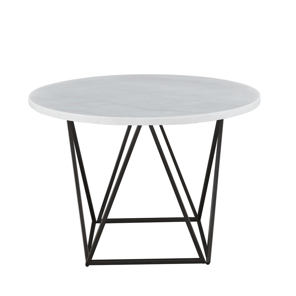 Ramona White Marble Top Round