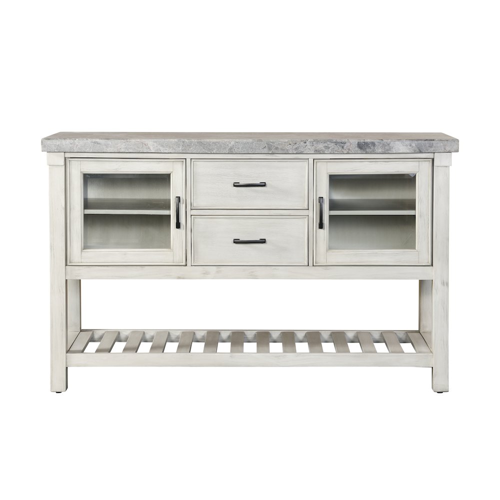 Canova Gray Marble Top Server