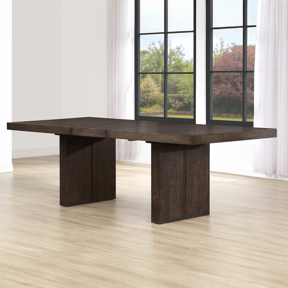 Evan 78-96 inch Dining Table with 18″ Leaf