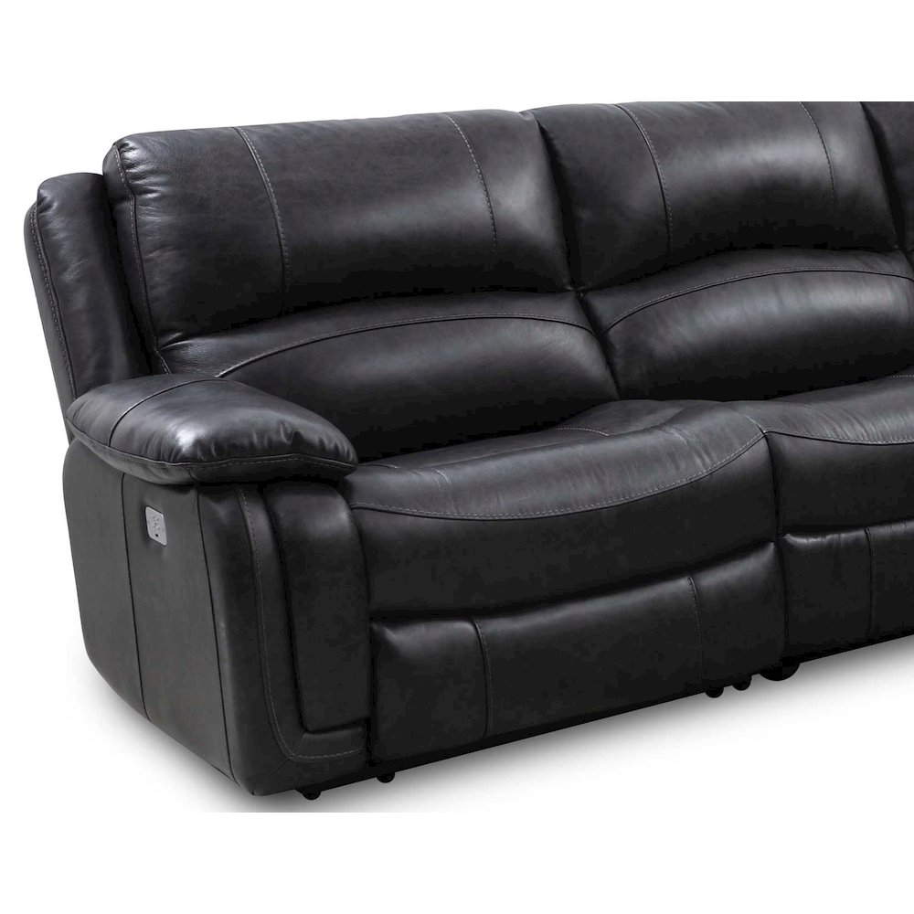 Denver LAF Dual Power Recliner Charcoal