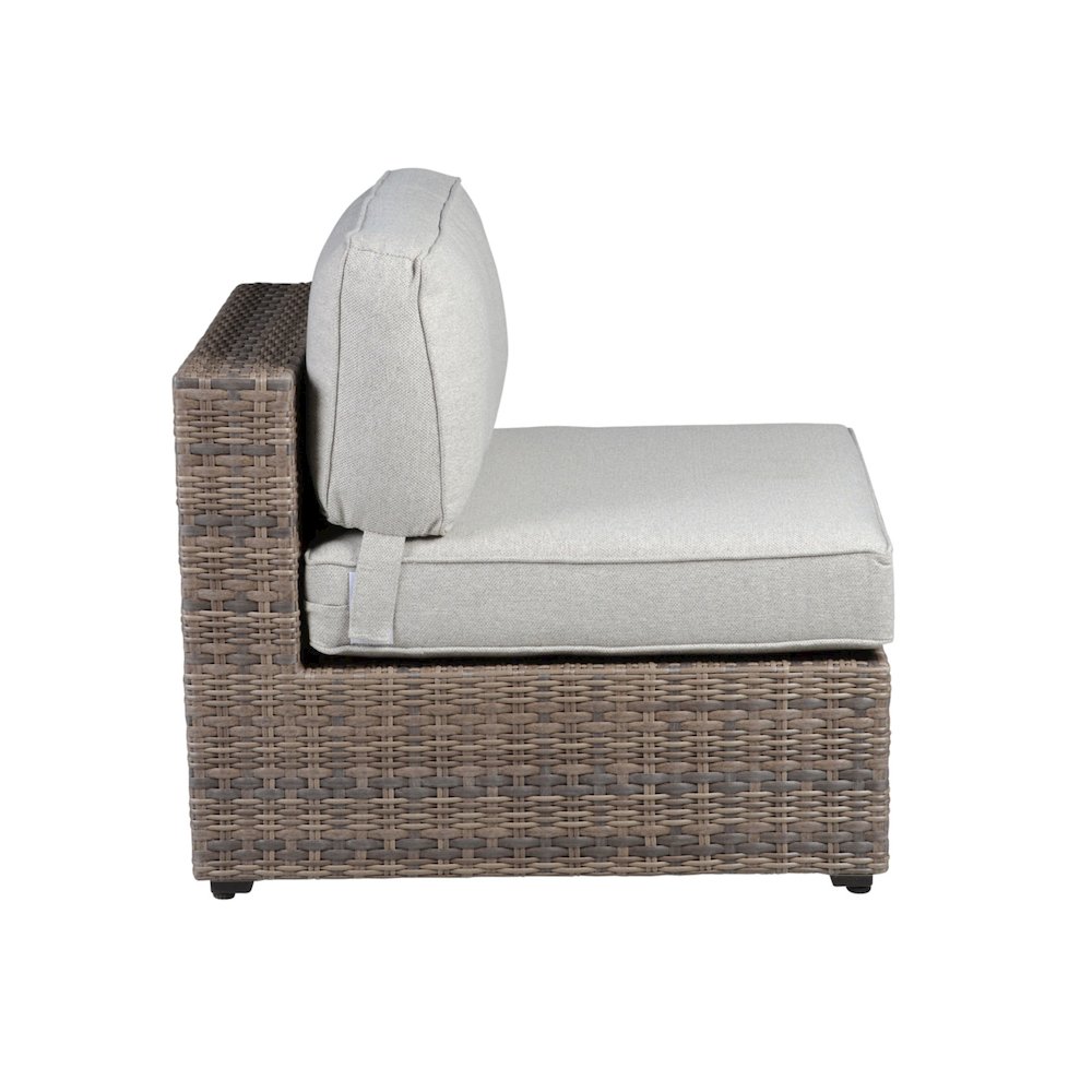 Tamyra Wicker Patio Armless Chairs (Set of 2)