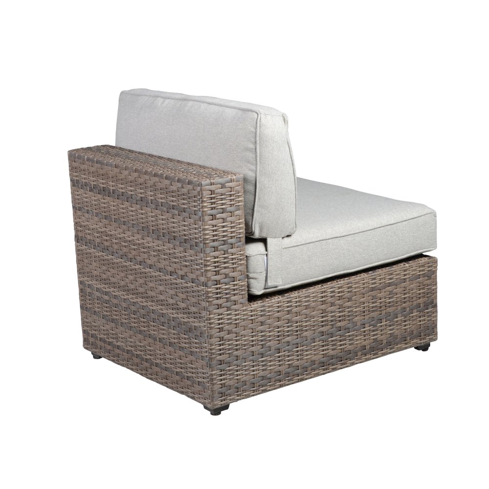 Tamyra Wicker Patio Armless Chairs (Set of 2)