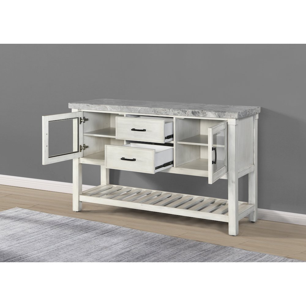 Canova Gray Marble Top Server