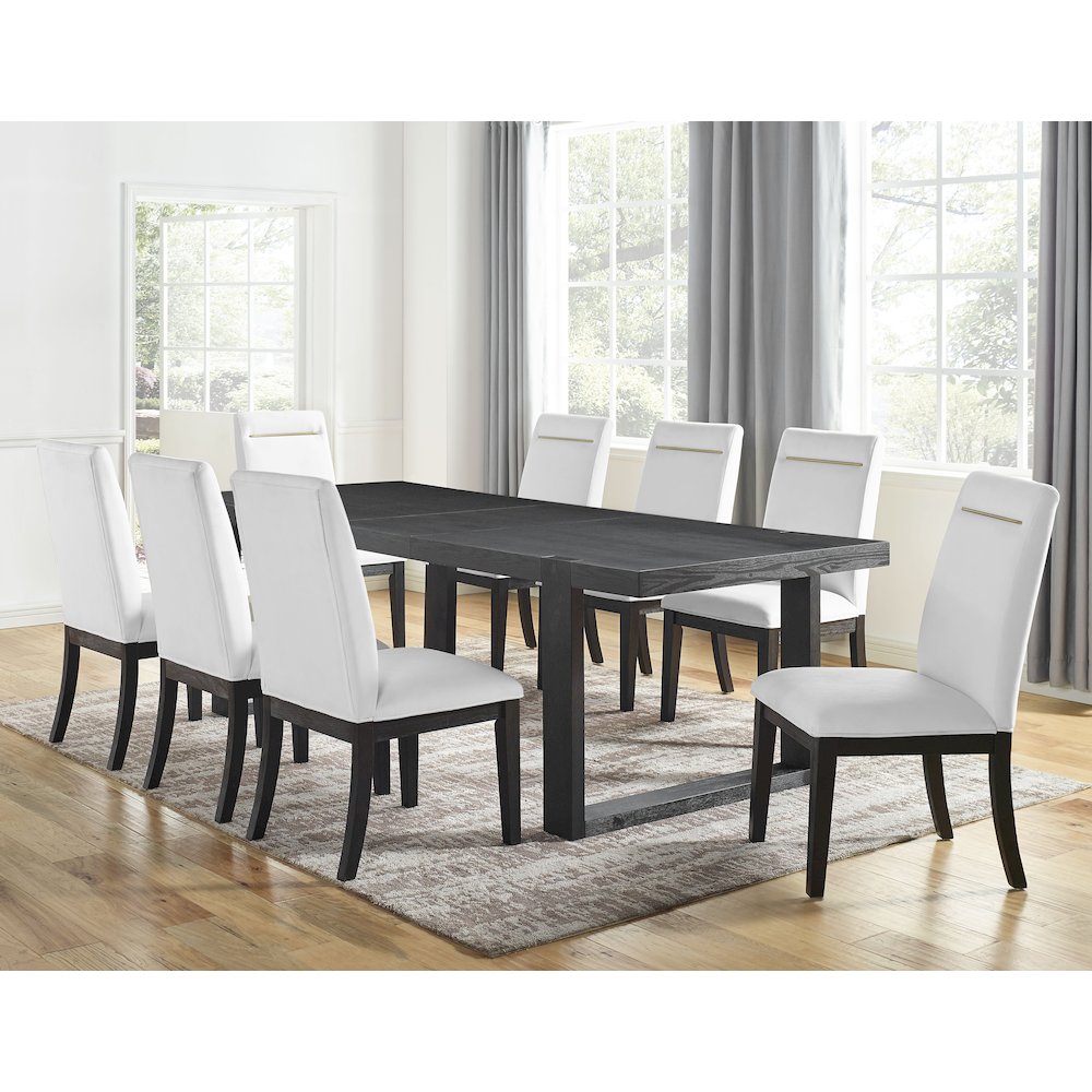 Yves 9pc Dining Set – White