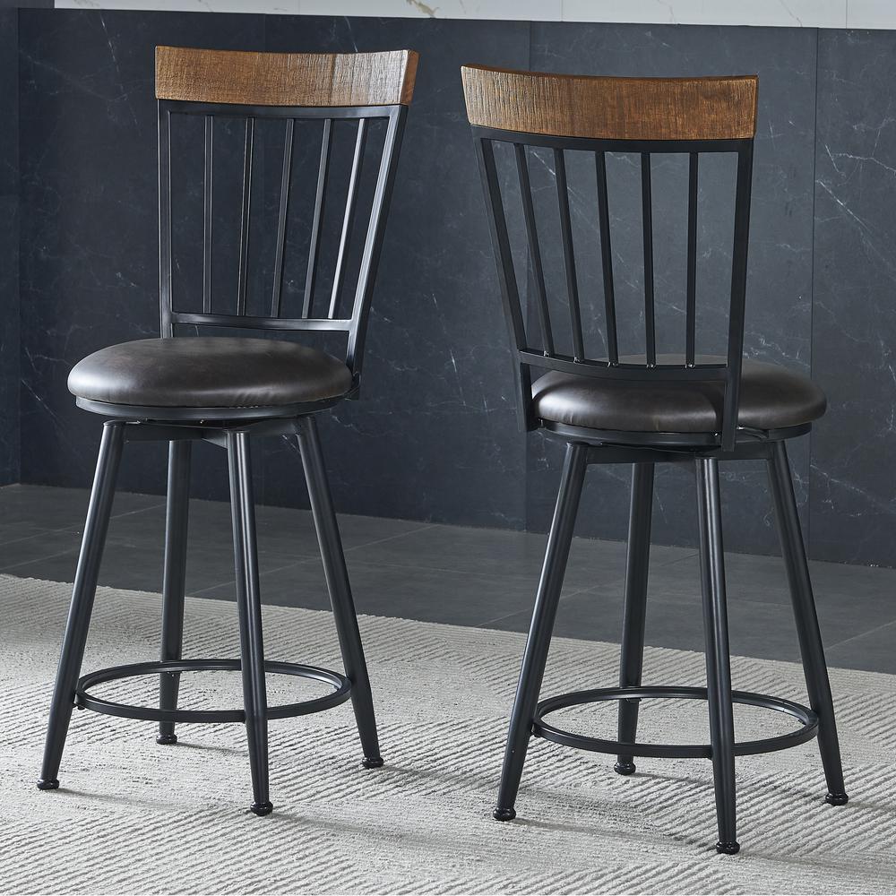Tyler 24 inch Swivel Bar & Counter Stool with Footrest