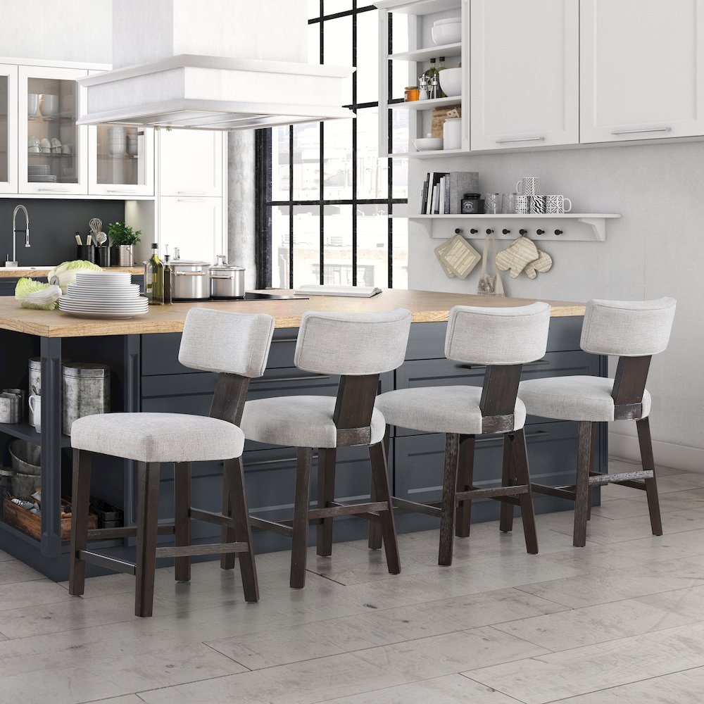 Oakley Black Counter Chair