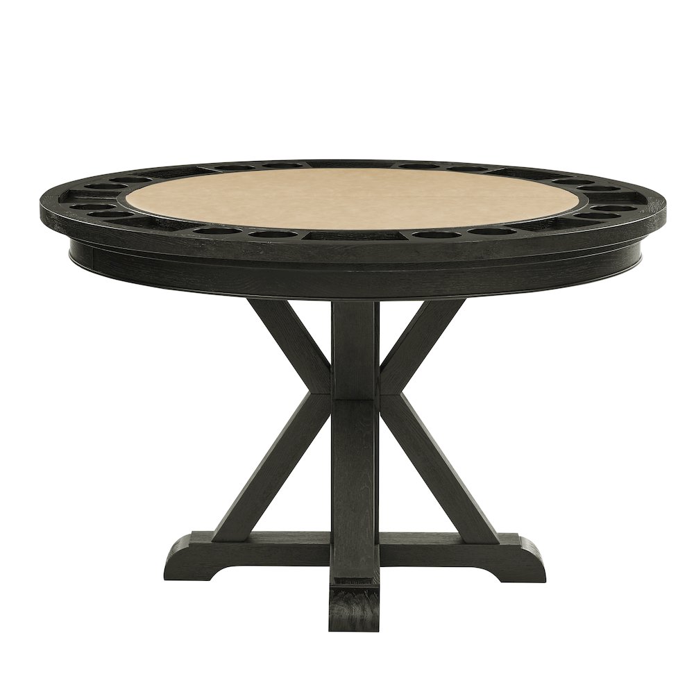 Black Finish with Sand Vegan Leather