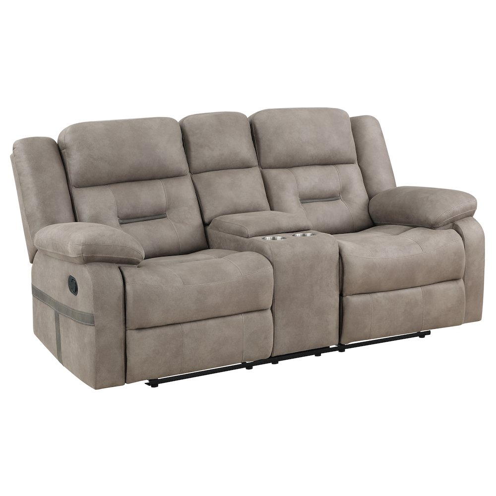 Abilene Tan Manual Console Loveseat