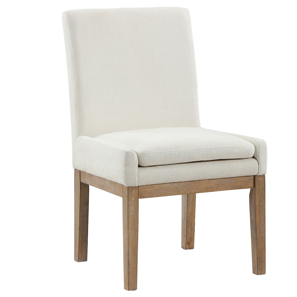 Aubrey 5-Piece 78-96″ Dining Table with 4 Upholstered Parsons Chairs