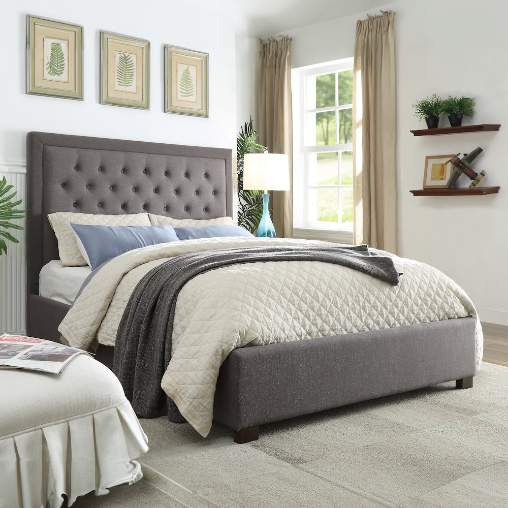 Isadora Queen Bed Gray