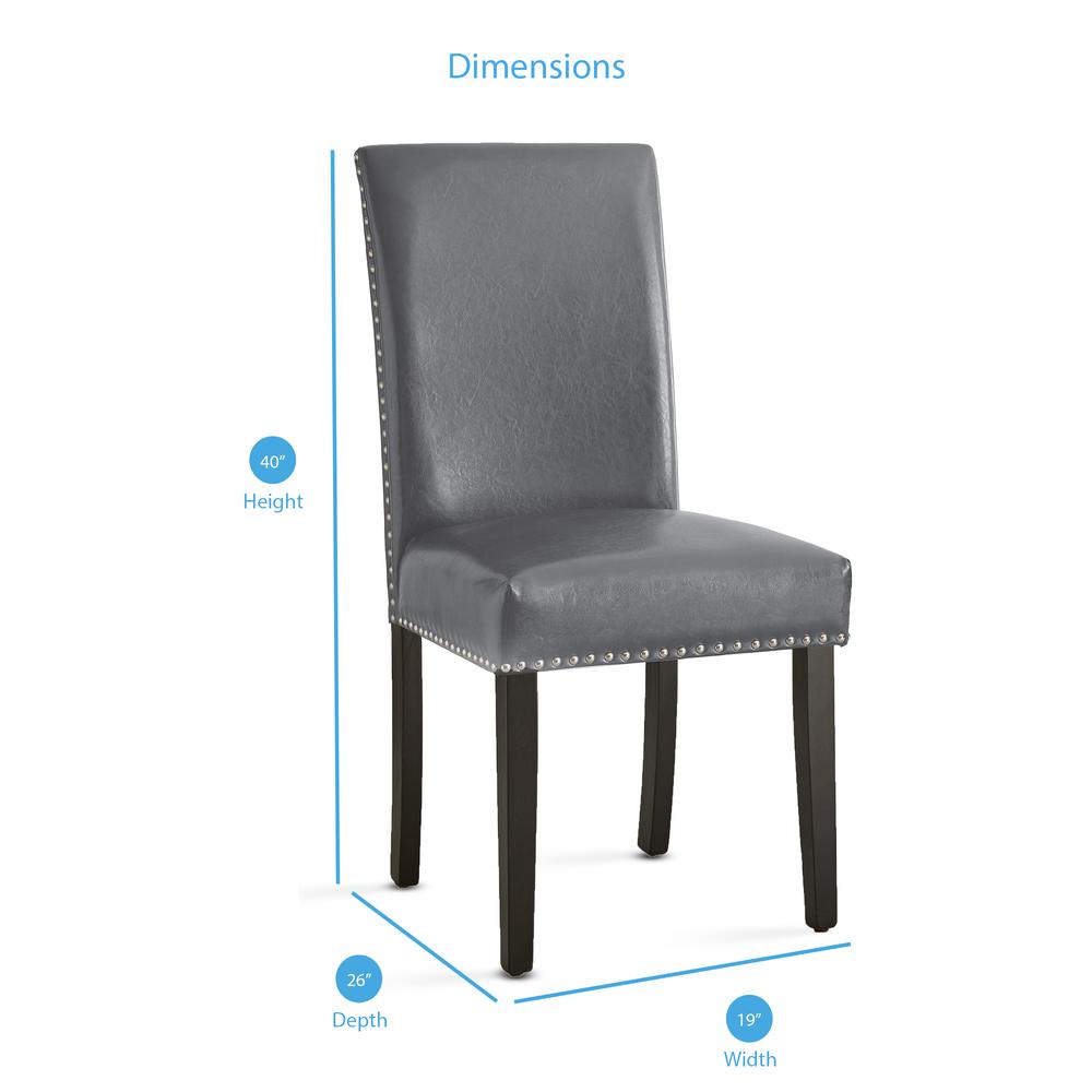 Verano Gray Side Chair – set of 2