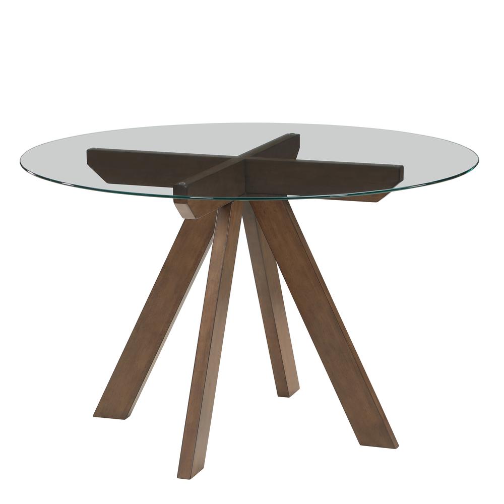 Wade 48-inch Round Glass Top Dining Table