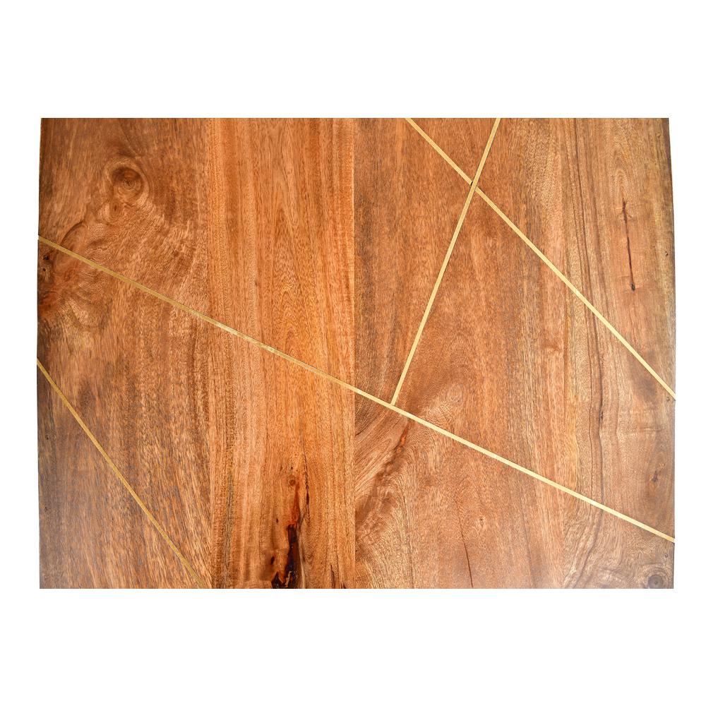 Walter Brass Inlay End Table