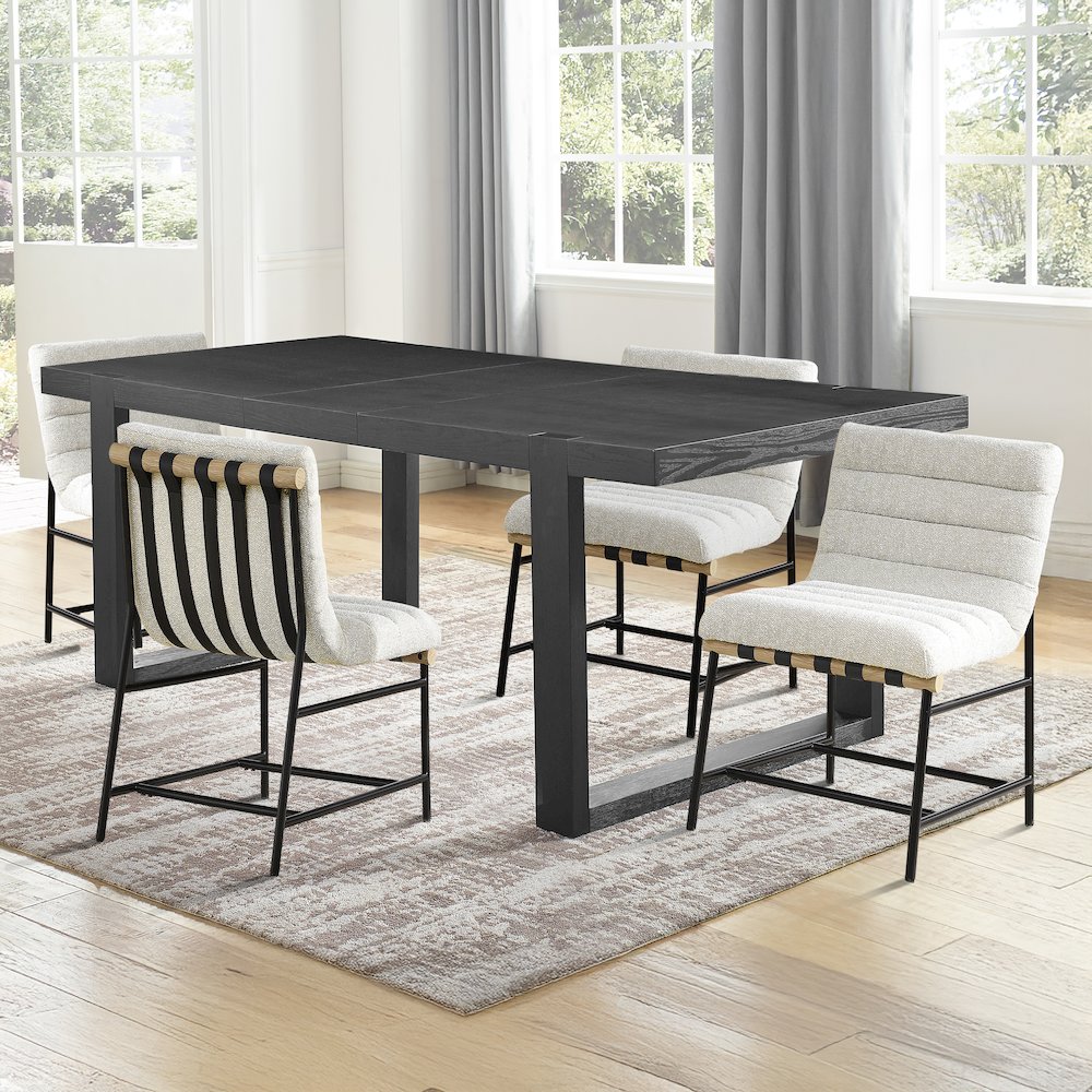 Yves Dining Table+Nicco Beige Polyester