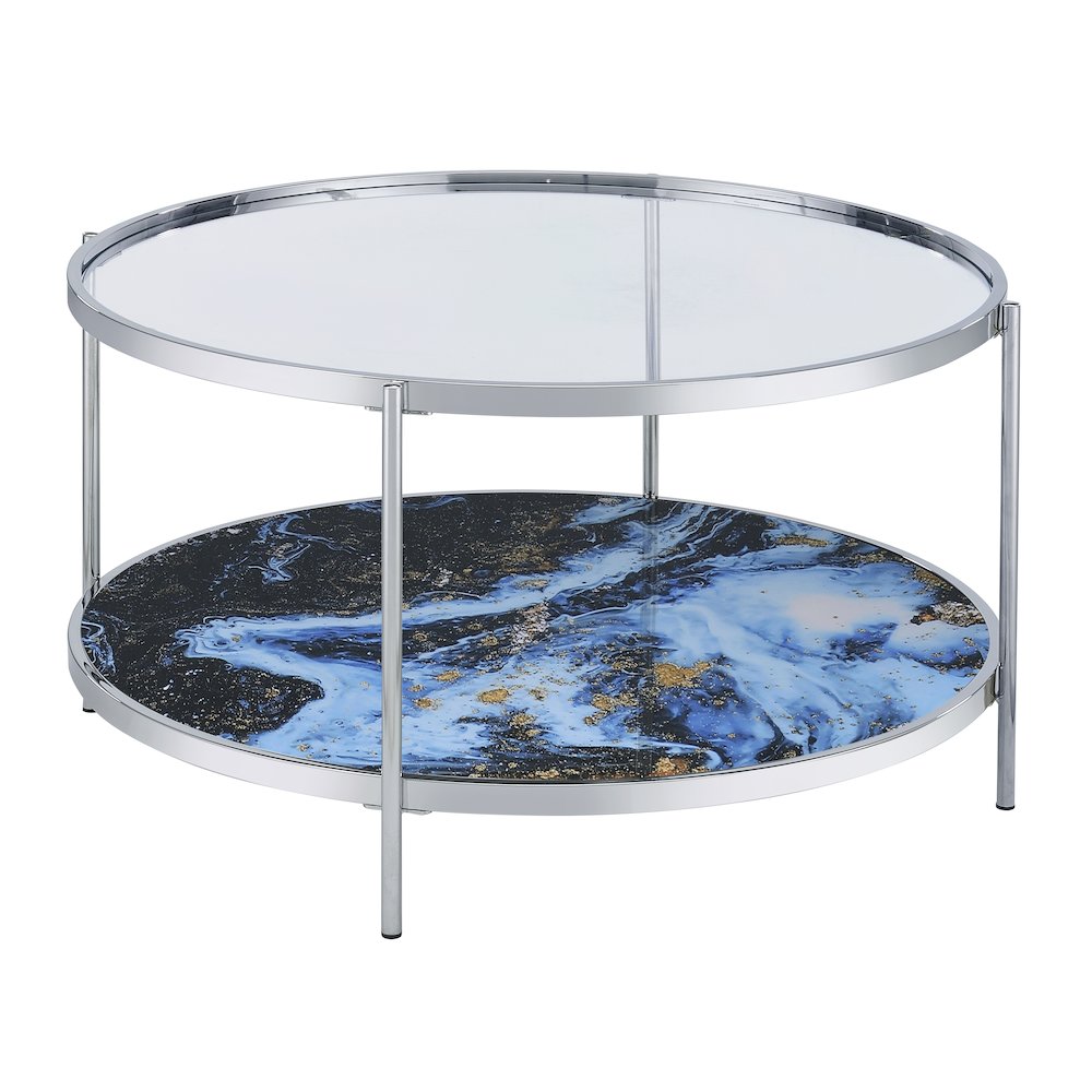 Averie Reversible Round Cocktail Table