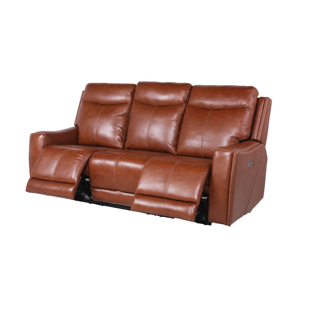 Natalia Power Recliner Sofa – Caramel Leather