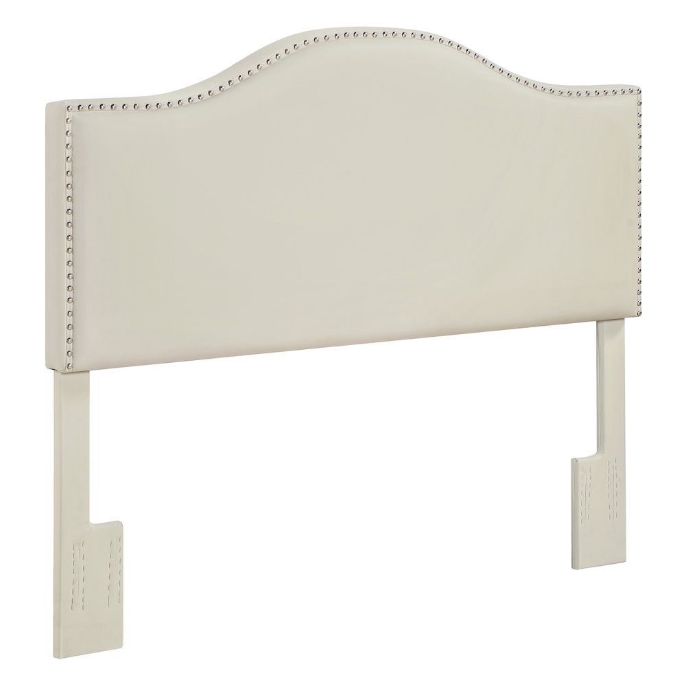 Zoe Cream PU Queen/Full Headboard