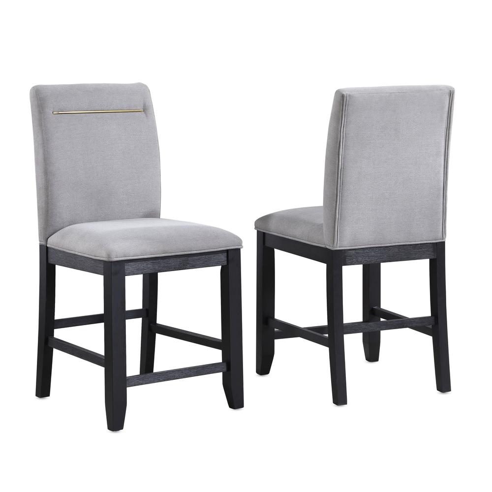 Yves Counter Chair Grey