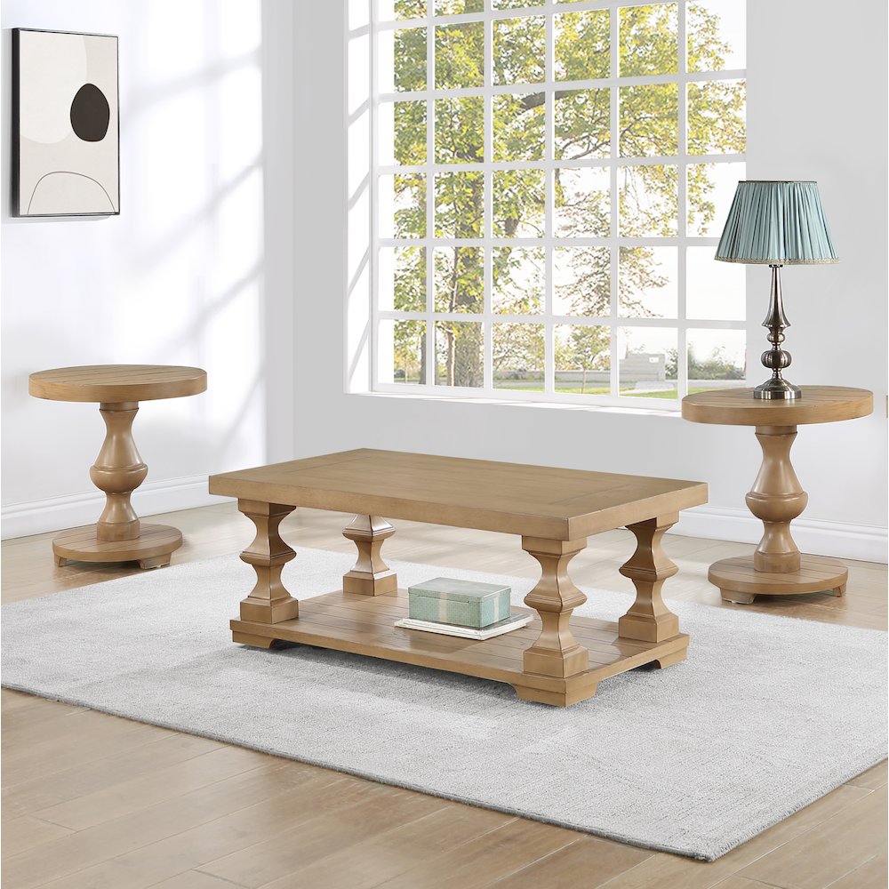 Dory 3-Piece Round End Table Set
