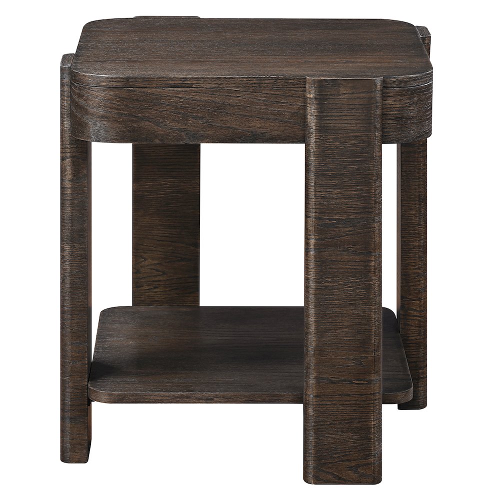 Salina Espresso Square End Table