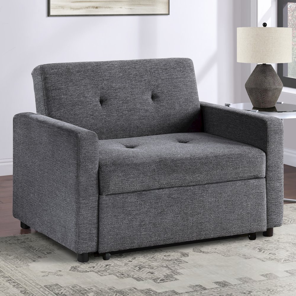Noah Gray Chair w/ Twin Sleeper