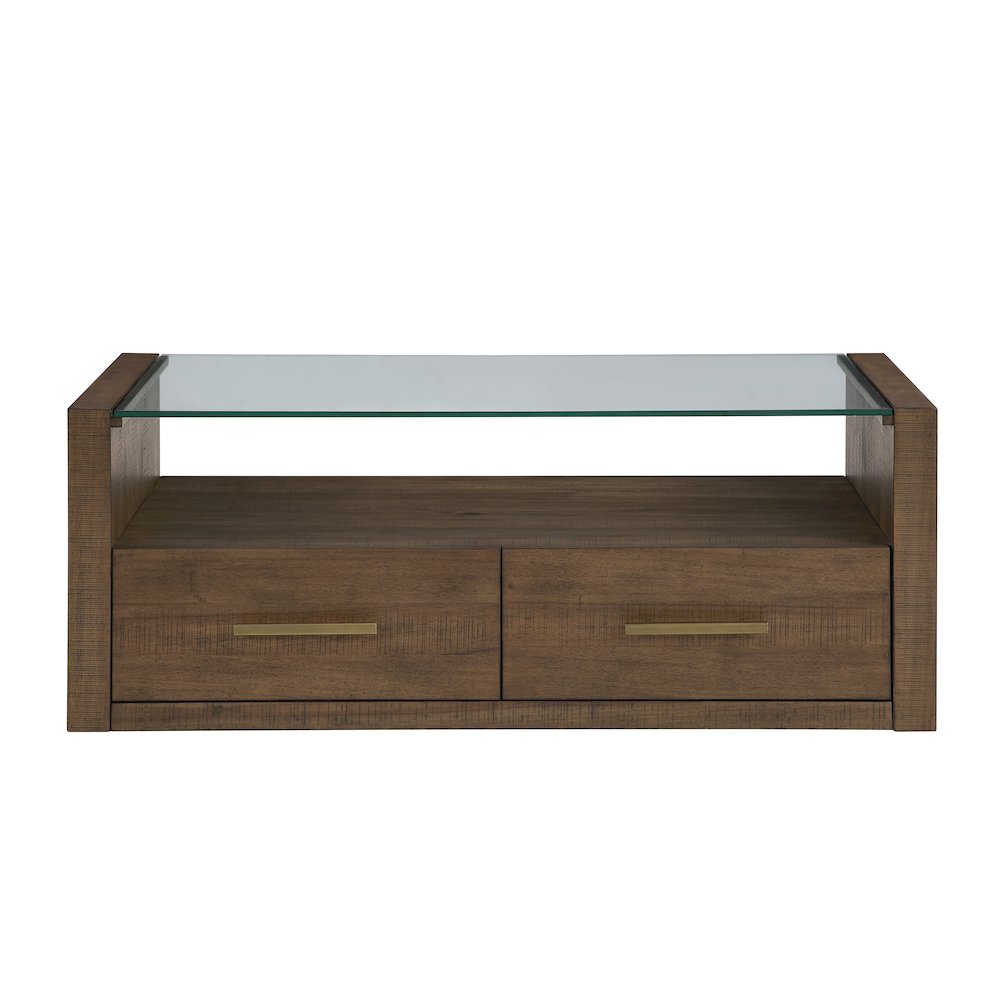 Garland Castered Glass Top Coffee Table