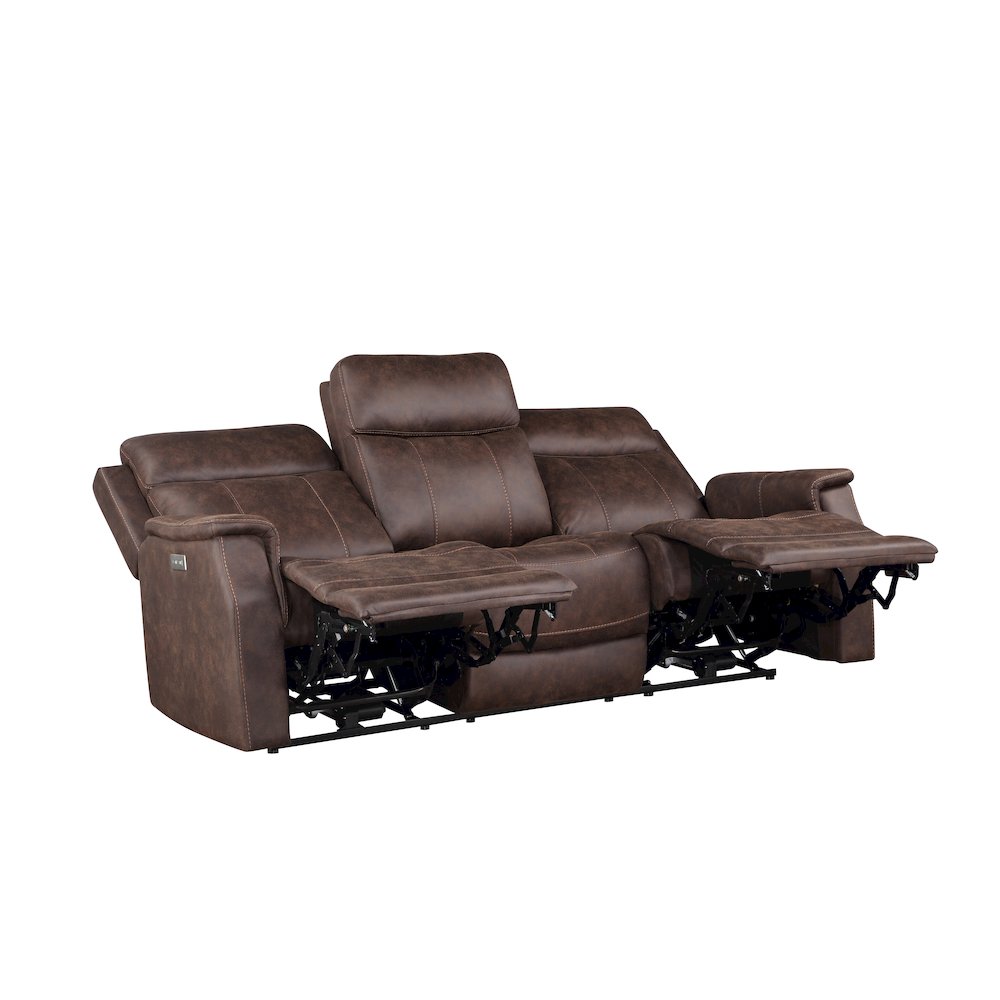 Valencia Dual Power Reclining Sofa – Walnut