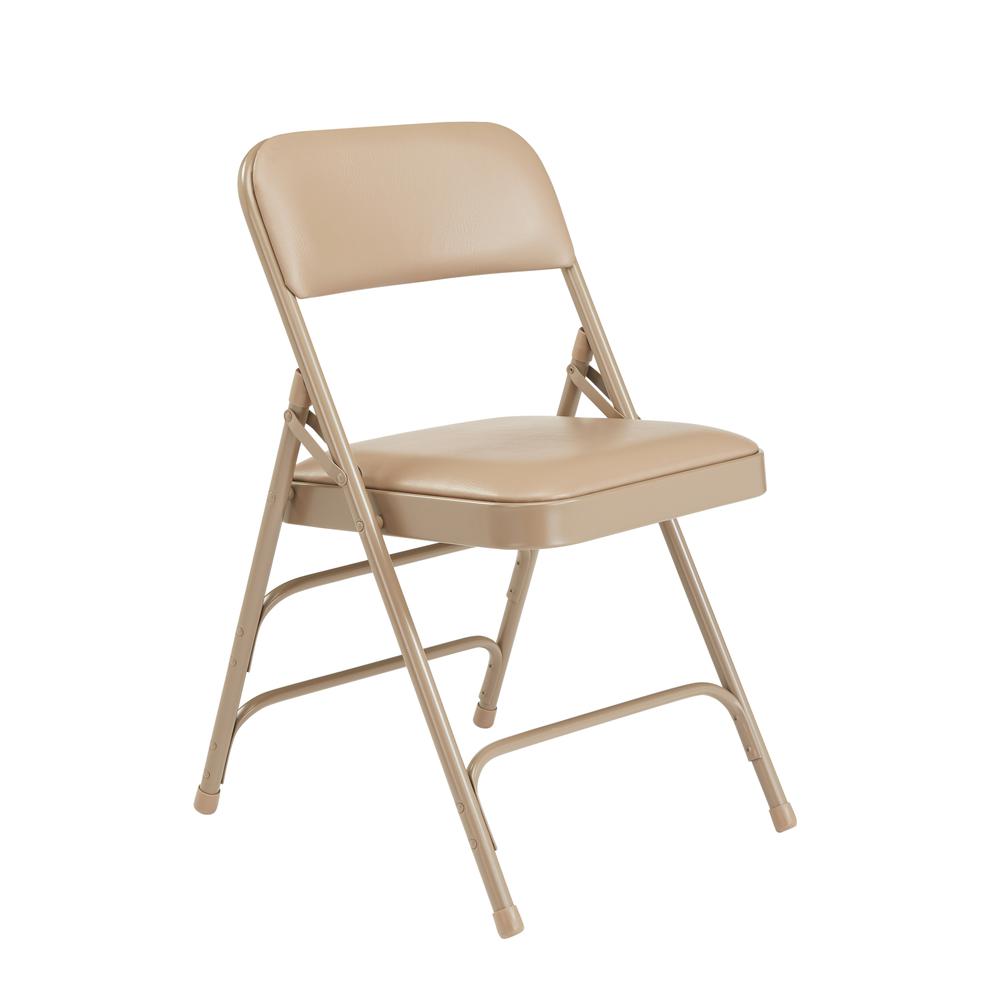 NPS® 1300 Series Premium Vinyl Upholstered Triple Brace Double Hinge Folding Chair