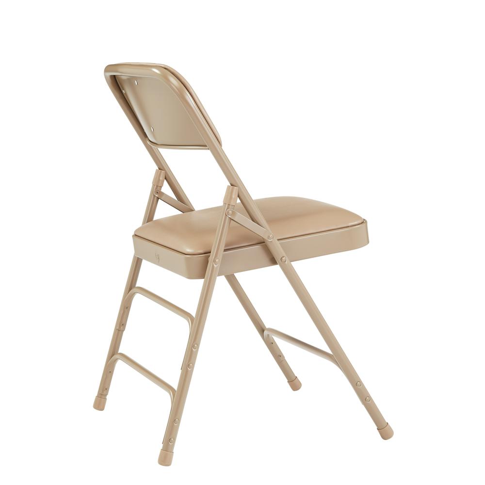 NPS® 1300 Series Premium Vinyl Upholstered Triple Brace Double Hinge Folding Chair