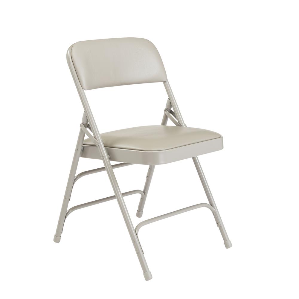 NPS® 1300 Series Premium Vinyl Upholstered Triple Brace Double Hinge Folding Chair