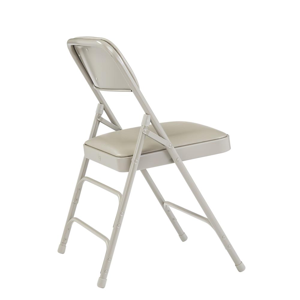 NPS® 1300 Series Premium Vinyl Upholstered Triple Brace Double Hinge Folding Chair