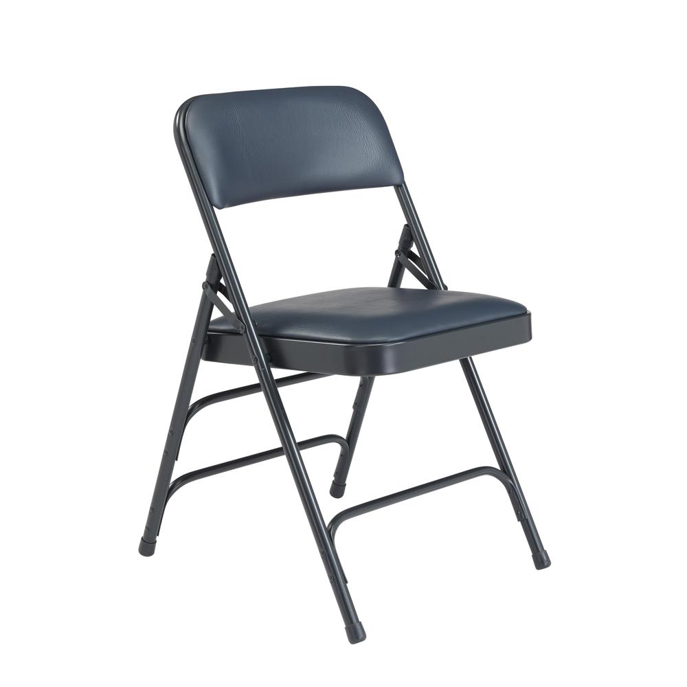 NPS® 1300 Series Premium Vinyl Upholstered Triple Brace Double Hinge Folding Chair