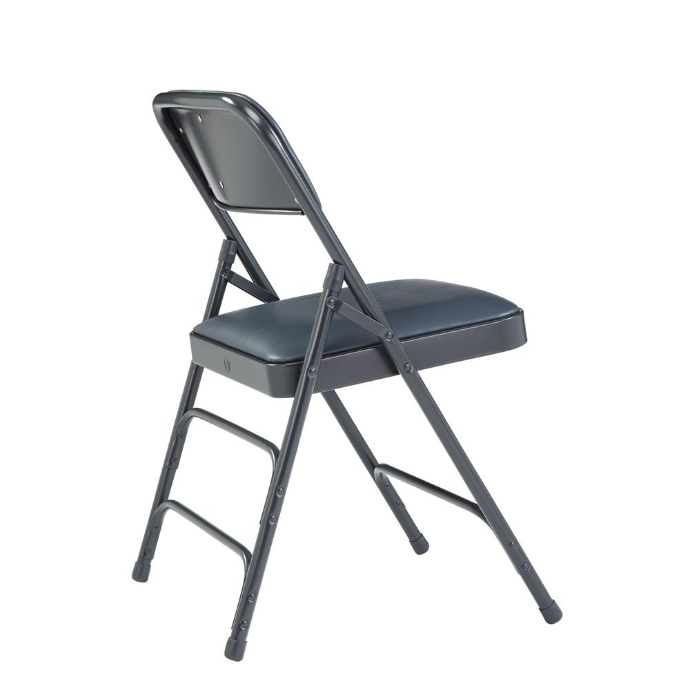 NPS® 1300 Series Premium Vinyl Upholstered Triple Brace Double Hinge Folding Chair