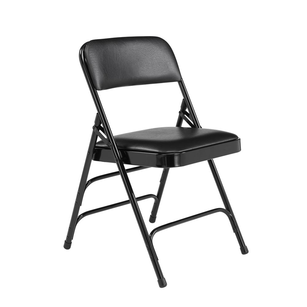 NPS® 1300 Series Premium Vinyl Upholstered Triple Brace Double Hinge Folding Chair