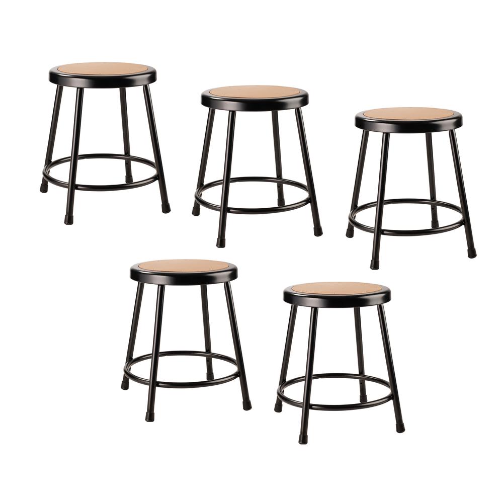 (5 Pack) NPS® 18″Heavy Duty Steel Stool