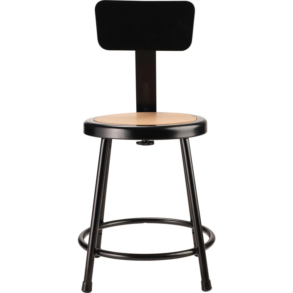 (5 Pack) NPS® 18″Heavy Duty Steel Stool With Backrest