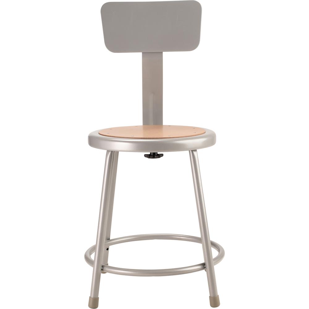 (5 Pack) NPS® 18″Heavy Duty Steel Stool With Backrest