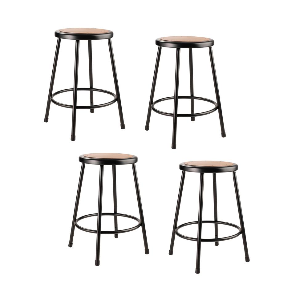 (4 Pack) NPS® 24″Heavy Duty Steel Stool
