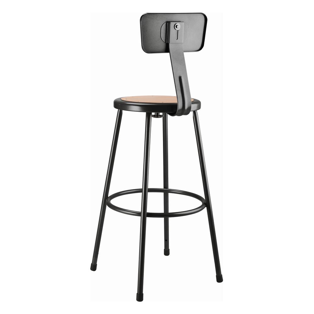 (3 Pack) NPS® 30″ Heavy Duty Steel Stool With Backrest