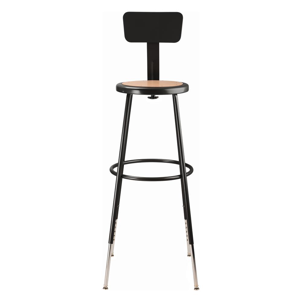 (3 Pack) NPS® 32 -39″ Height Adjustable Heavy Duty Steel Stool With Backrest