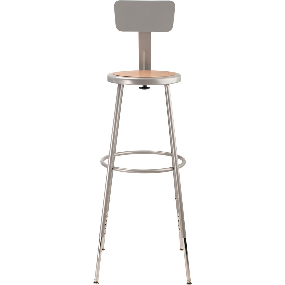 (3 Pack) NPS® 32″-39″ Height Adjustable Heavy Duty Steel Stool With Backrest