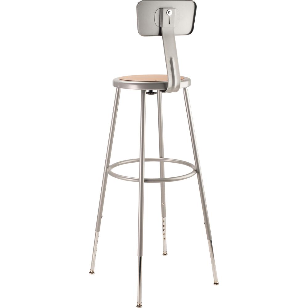 (3 Pack) NPS® 32″-39″ Height Adjustable Heavy Duty Steel Stool With Backrest
