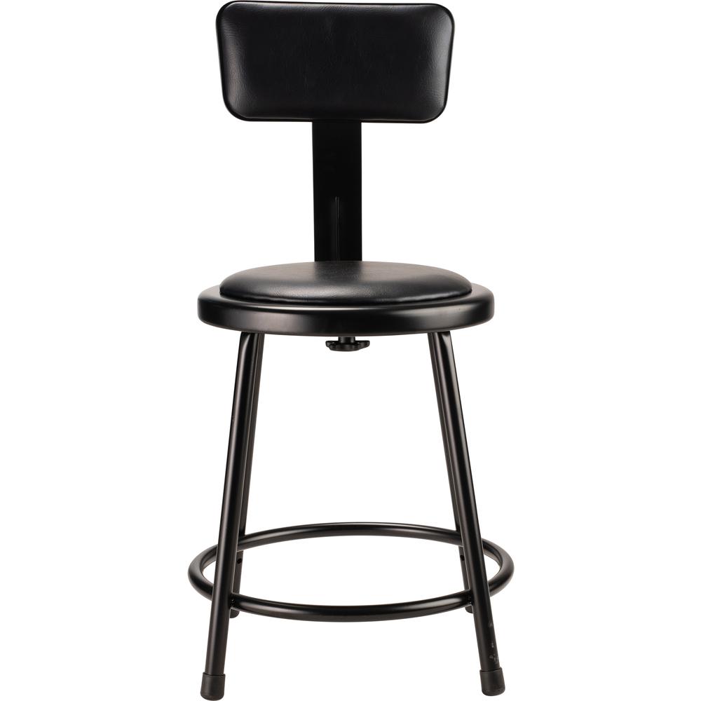 (5 Pack) NPS® 18″Heavy Duty Vinyl Padded Steel Stool With Backrest
