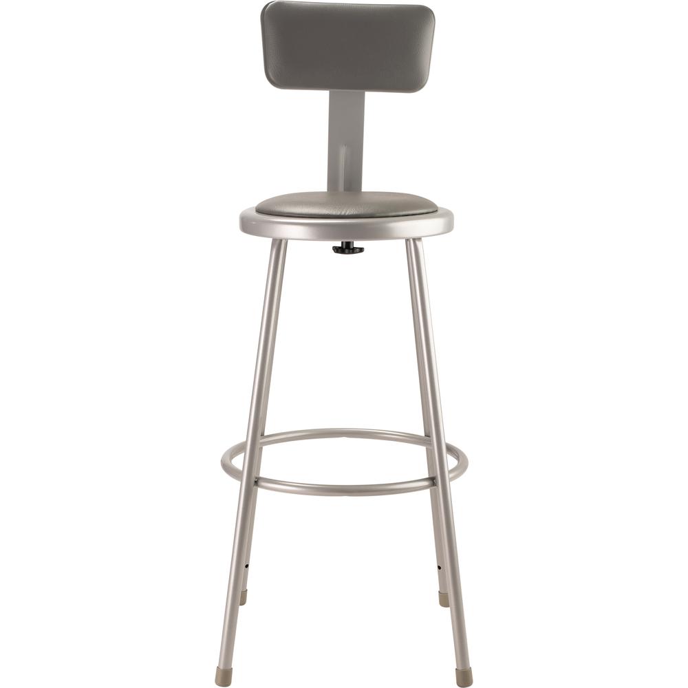 (3 Pack) NPS® 30″Heavy Duty Vinyl Padded Steel Stool With Backrest