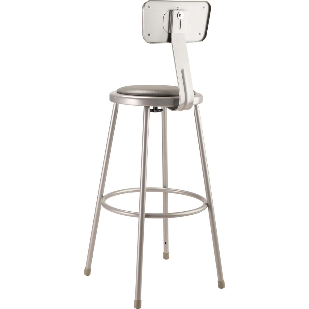 (3 Pack) NPS® 30″Heavy Duty Vinyl Padded Steel Stool With Backrest